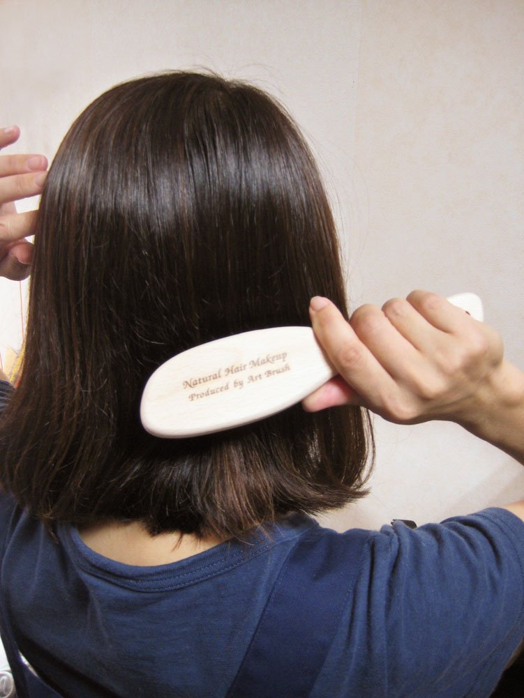 Amazon.co.jp : アートブラシ 猪毛 ヘアブラシ 「 かみわざ